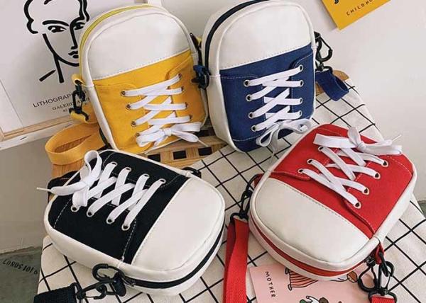 shoelace Canvas bag girls lovely kids young Korean shoulder candy bag logo