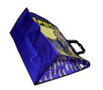 Africa Map PP Woven Shopping Bags Black Edge 4c Printing Recycle