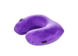 Wholesale outdoor product U Shape Inflatable Car Pillow Airplane Neck Pillow blue pillow from china suppliers