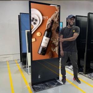 Wholesale Commercial Floor Standing Digital Signage Stand 43&quot; 49&quot; 55&quot; 65&quot; Touch Screen Display Kiosk from china suppliers