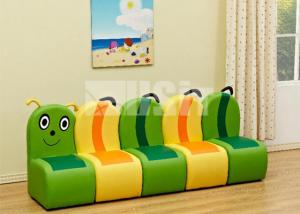 Wholesale Baby Seat Kids Toys Economic Child 5 Seater Kawaii Cute Caterpillar Kids Sofa Children Couch from china suppliers
