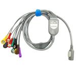Jincomed 10 Lead Holter Cable ECG Cable Gray 11pin Snap End 0.9m
