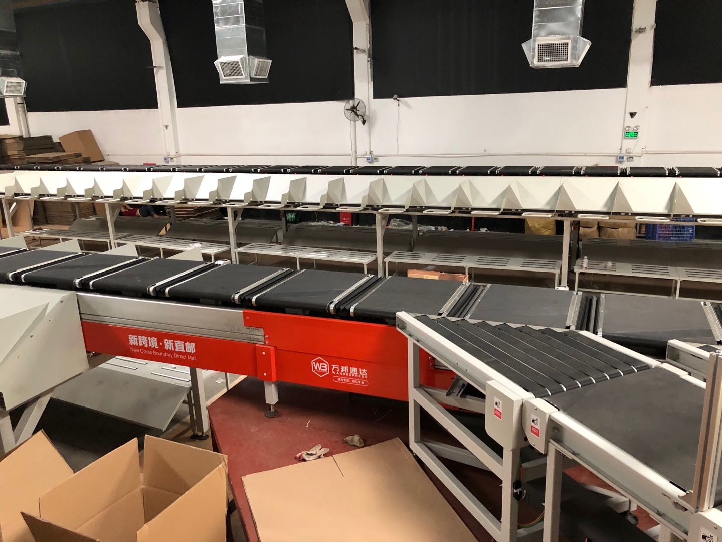 Express High Speed Parcel Automatic Conveyor Sortation Systems