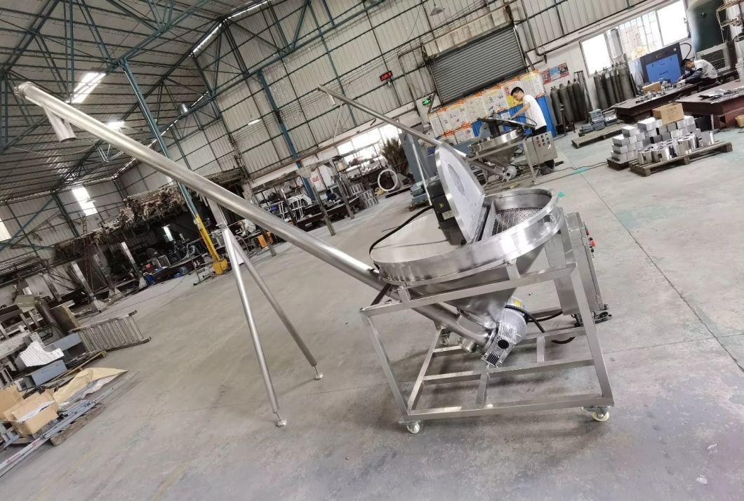 Continuous Dry Powder Conveying Inclined Auger Feeding Loader Auger Feeder