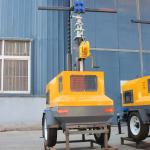 40000 Hours Working Time 7M Industrial Mobile Light Tower for Construction