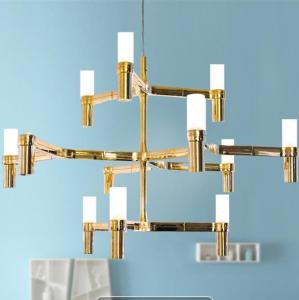 Wholesale Art Design 12/30 heads LED Crown Major Gold pendant light lamp hall restaurant dining room Crown Major (WH-MI-84) from china suppliers