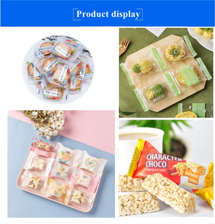 milk jujube Sugar Pillow Flowing candy cake flow packing machine