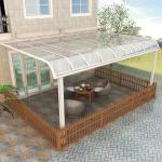 OEM Residential Aluminum Awning Canopy UV Protected With 600mm Sheet