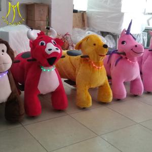 Wholesale Hansel high quality CE coin operated stuffed animal electric ride for shopping mall from china suppliers
