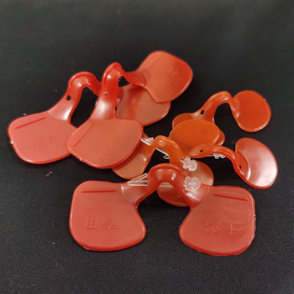 Round Chicken Protective Glasses Red Poultry Eye Protectors For Pecking