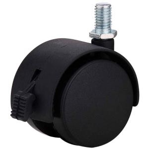 Wholesale 50mm threaded stem double wheel furniture castors from china suppliers