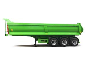 Wholesale 3 Axle Semi Low Bed Trailer , 70 Ton U Shape Dumping Semi Trailer from china suppliers