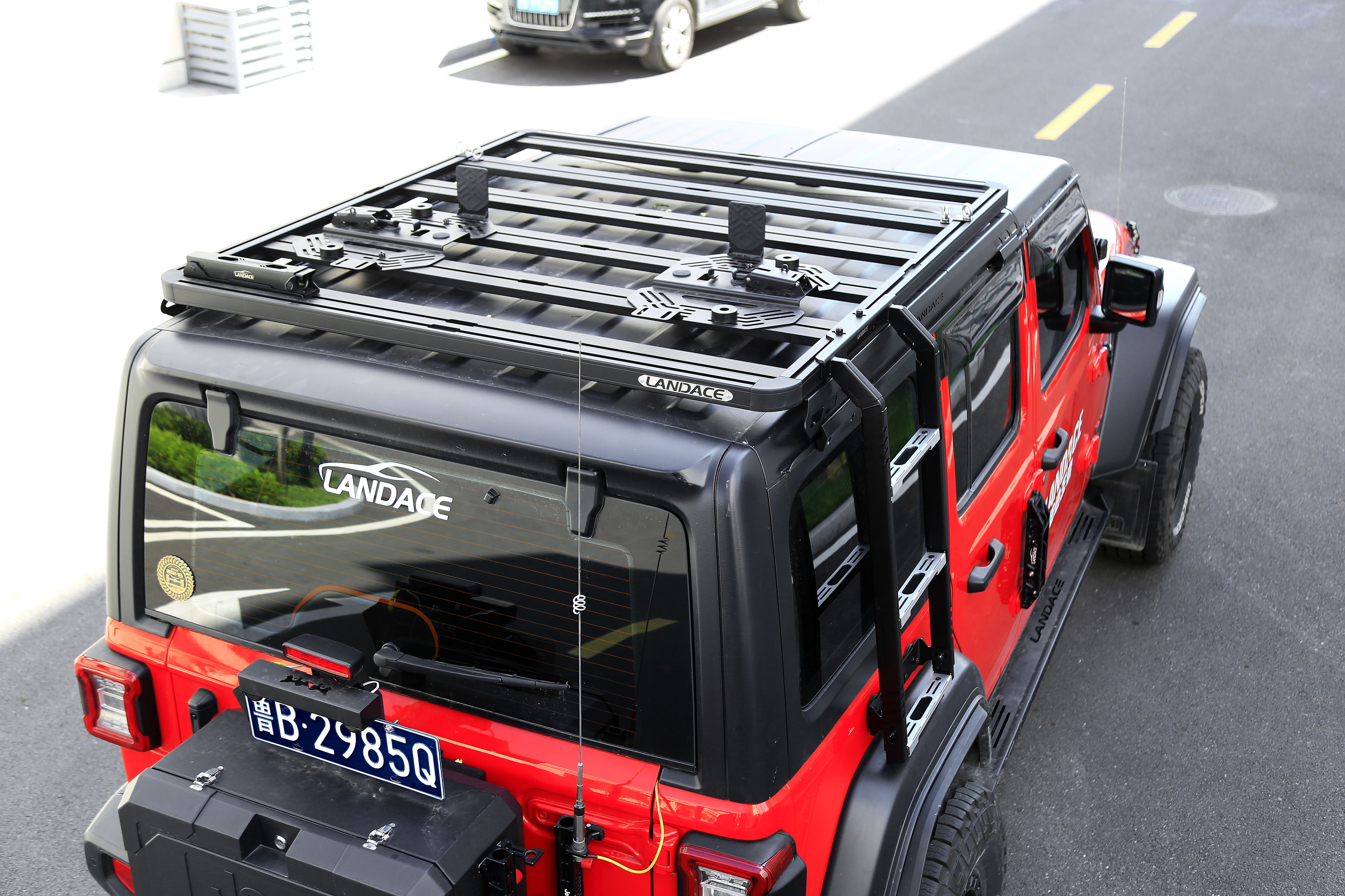 Custom Logo JL Removable Top Basket Jeep JK 2 Door Roof Rack Black JKU Ladder for JL