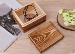 Rustic Handcrafted Wood Decorative Boxes , Dark Wood Standing Jewelry Box With