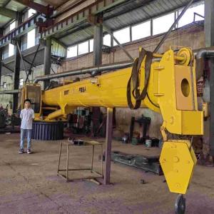 Wholesale Fishing Boats 10ton 20ton Telescopic Boom Marine Ship Crane Deck Crane Price from china suppliers