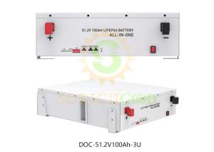 Wholesale 5.12kWh 51.2V 100Ah-3U Battery Rack For Solar Energy Storage from china suppliers