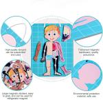 48pcs Educational Magnetic Human Body Jigsaw Puzzle Toys For 3 Year Old Toddler