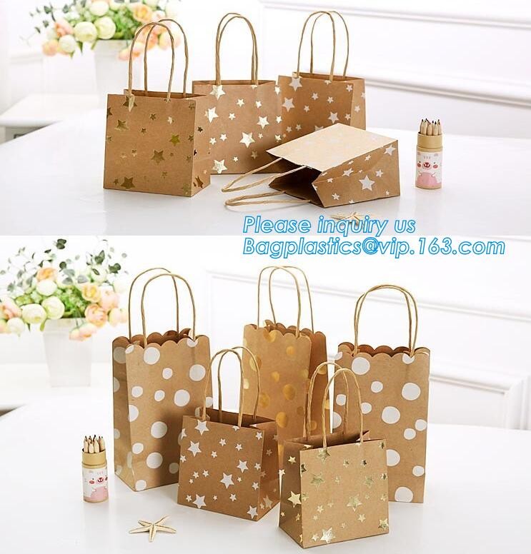 Handle Kraft Paper Flower Bag Wedding Confetti Cones Shaped Bouquet Bag Plant Bag Creative Flowers Holder Wrapping Gift