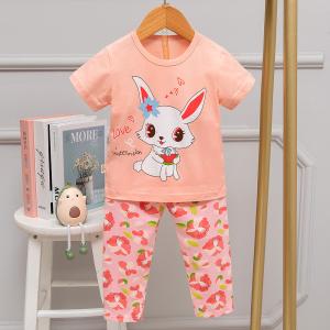 Wholesale Children Short Sleeve Pajama Set / Shirt And Shorts Nightwear skin friendly from china suppliers