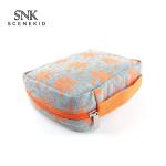 Travel Wash Bag Large Capacity Double Zipper Women PU Cosmetic Bag
