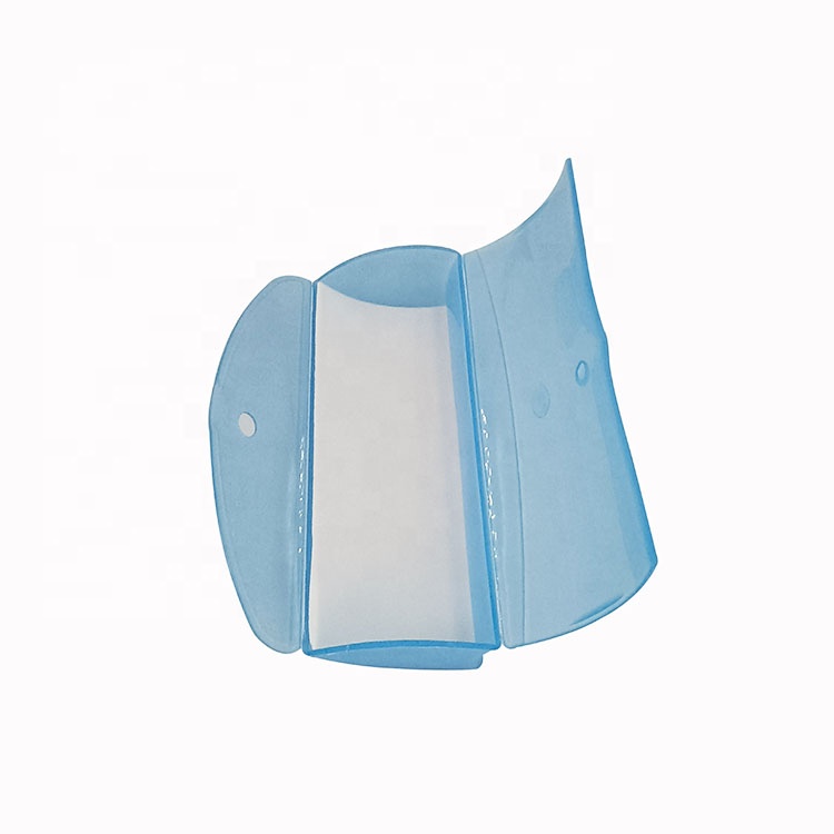 Durable PVC Clear Plastic Eyeglass Case Holder Box Portable Storage
