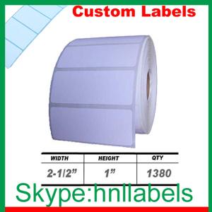 Wholesale 2.5x1-inch Direct Thermal Label Rolls for Zebra/ Eltron Thermal Printers from china suppliers