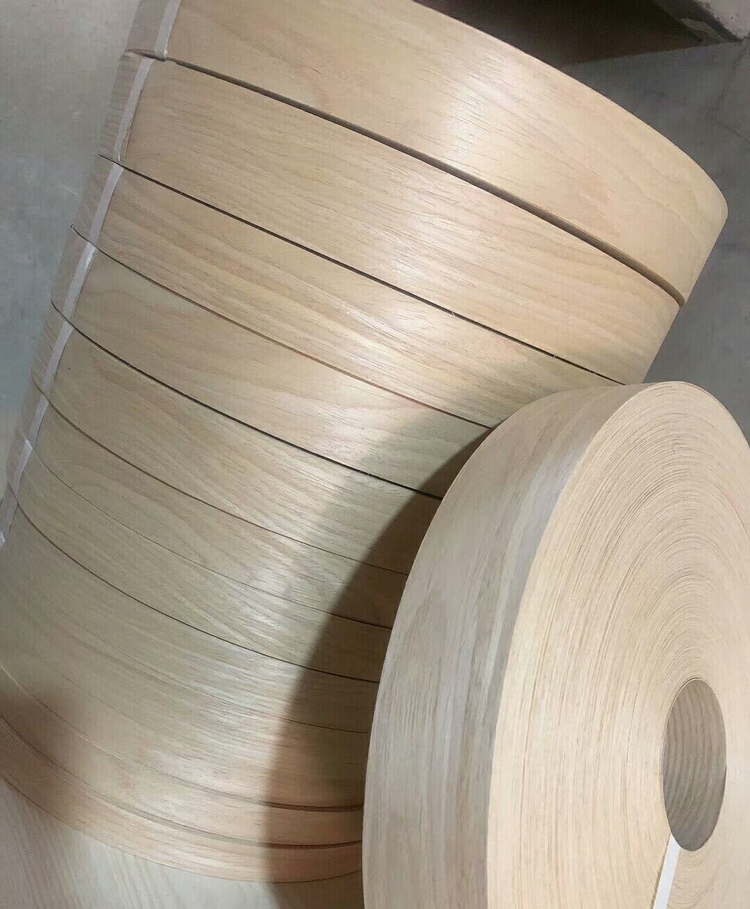 Fleece Backed Real Wood Veneer Edgebanding Wood Veneer Edge Banding Tape