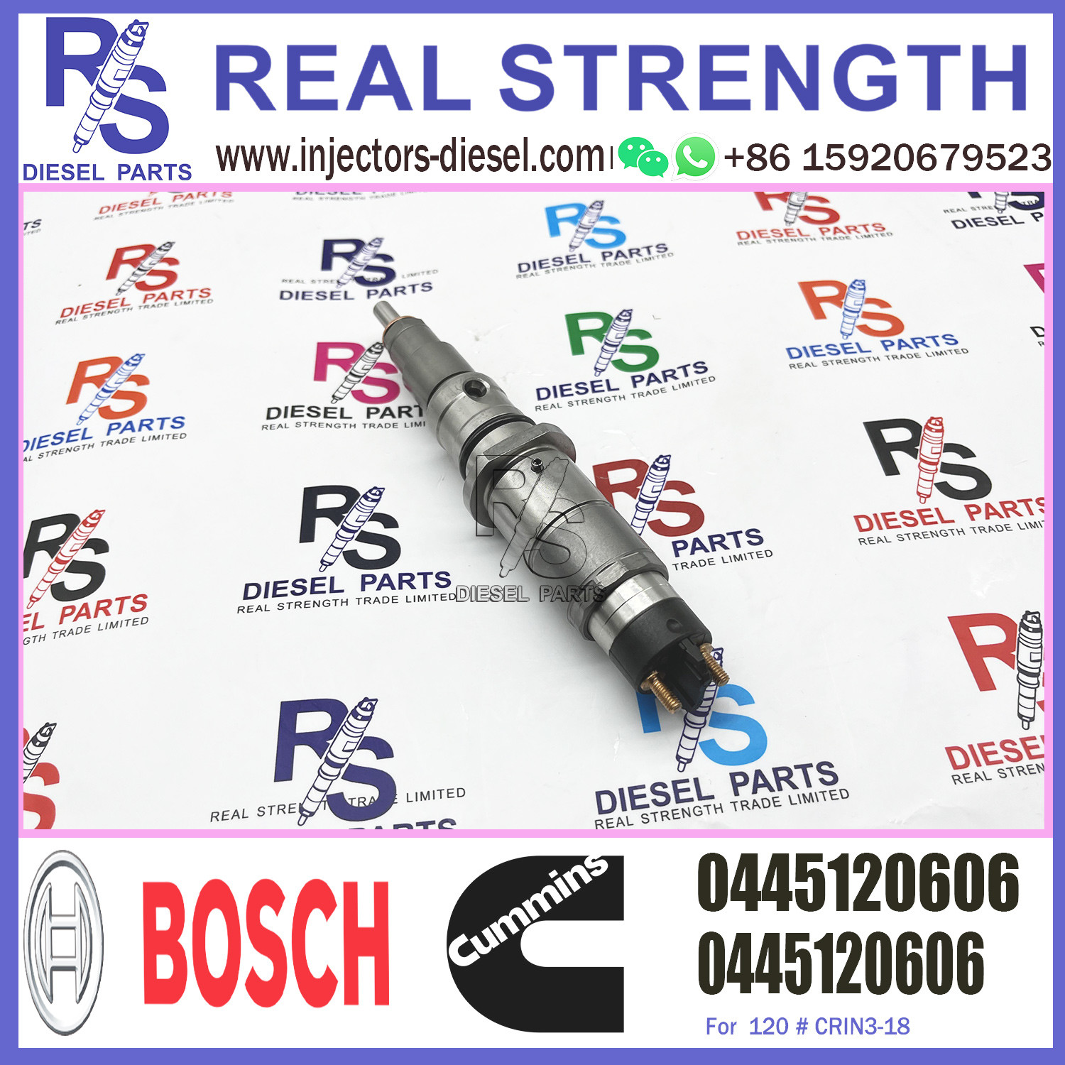 0445120606 0 445 120 606 commercial vehicle injector for 120 # CRIN3-18 Diesel Engine