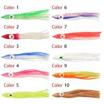Squid Octopus Beard Soft Fishing Lures Bait Luminous 20 Colors 12.5cm 4.2g