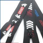 50% Nylon 50% Metal Long Chain Zipper W5cm For Garments Bags