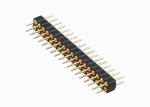 Pcb Connectors DIP Male Round Female Pin Header 2.0mm Pitch Dual Row Brass