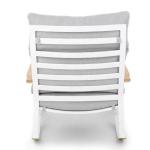Metal Frame Folding Chair Sun Lounger 62X56.5X83cm Patio Rocking Chair