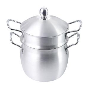 Wholesale Cover Bead Glass Cover Bulging Aluminum Steamer Pot Sustainable from china suppliers