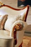 Elegant Living Room Furniture Classic Leather Luxury Sofa Set