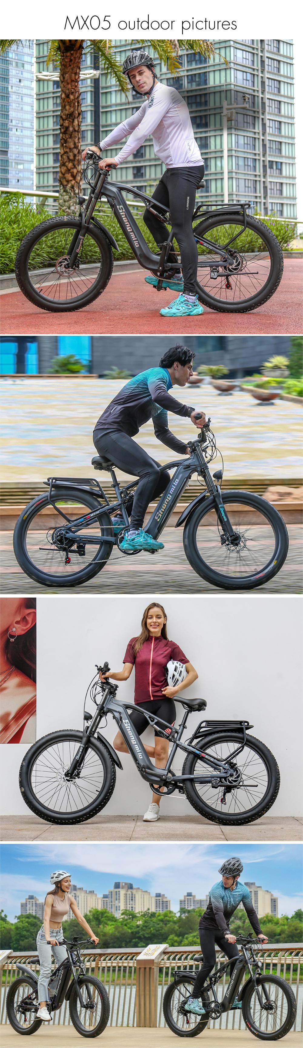 48V 500W Bafang Peak Electric Fat Tire Bike 1000W Full Suspension Mountain Ebike