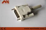 EKG connector compatible Bionet/Edan/Schiller 15pin 10-lead EKG cable with Grey