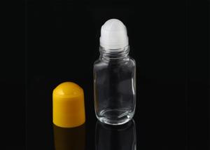 Wholesale Transparent Glass Rollerball Perfume Container 50ml Yellow Pp Plastic Cap from china suppliers