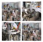 Stand Up Pouch Zipper Bag Rotary Packing Machine For Pet Food Cat Food