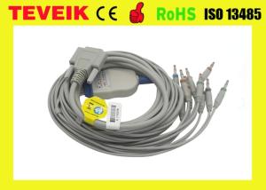 Wholesale Banana 4.0 pulg Nihon Kohden One-piece 10 leads ECG/EKG Cable with DB 15pin for ECG-9022 from china suppliers