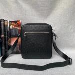 Authentic Ostrich Skin Men Small Casual Flap Purse Genuine Exotic Leather Single