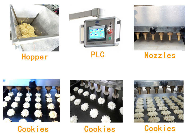 Semi Automatic Cookie Production Line Forming Part Small Cookie Making Machine