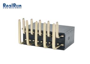 Wholesale 2×5P Female Header Connector Y Terminal 90 Degree Bend Dip Insert PA6T from china suppliers