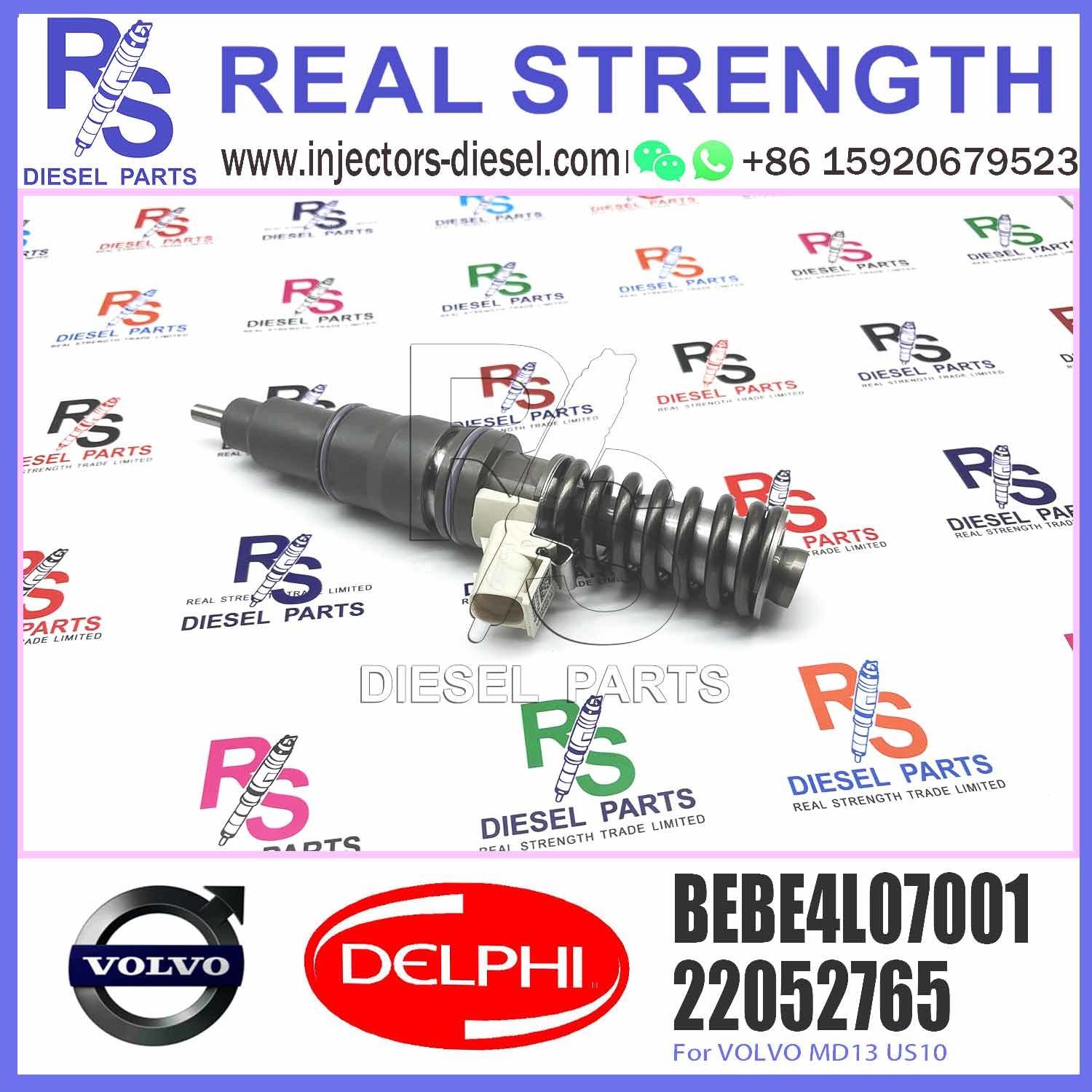 Diesel Fuel Injector 22052765 BEBE4G15001 BEBE4L07001 With Nozzle 10 MM BORE L371TBE