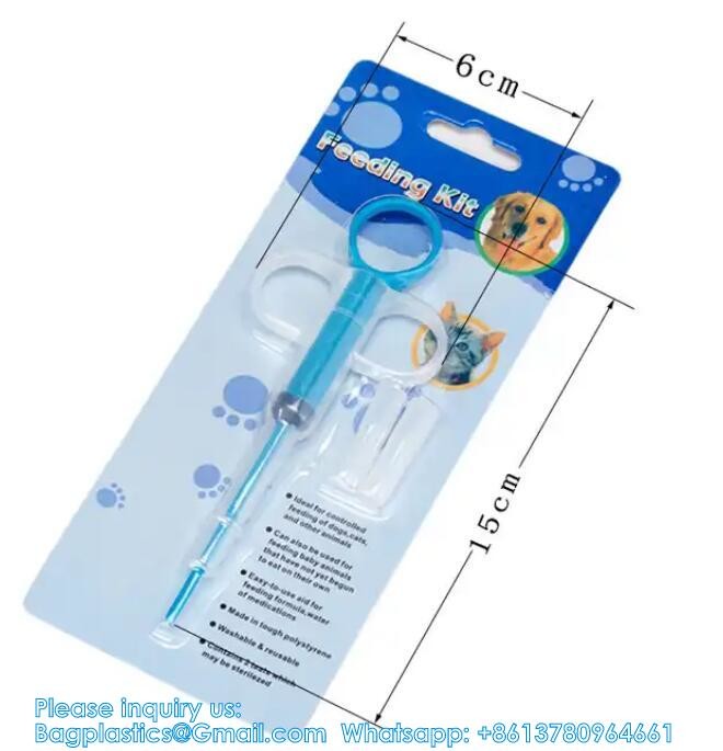 Dual Purpose Pet Pill Feeder Gun Pet Dog Cat Pill Gun Capsule Medication Syringe Medicine Syringe Feeding