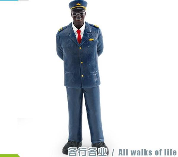 People at Work Model Toy Policeman Figure Pretend Professionals Figurines Career
