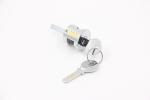 Chrome Finish Rim Cylinder Lock , OEM Small Rim Lock CW 90 Degree