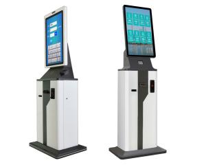Wholesale Bank Bus Station Parking Lot Self Service Bill Payment Kiosk Machine Black Cabinet from china suppliers