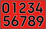 Two Tone Heat Transfer Letters And Numbers Iron On Sports Numbers For Shorts