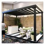 OEM / ODM Modern Aluminum Pergola With Louvered Roof 3x4 3x3