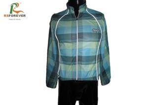 Wholesale Gridding Reflective Womens Cycling Jerseys , Custom Bike Jerseys Long Sleeves from china suppliers